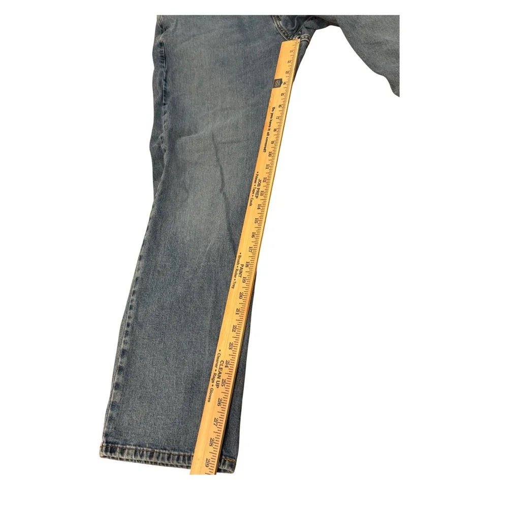 Levis 505‎ Regular Fit Straight Leg Jeans Blue Denim Mens 36x30 Medium Wash